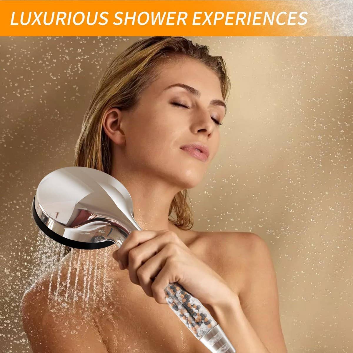 5 SPRAY MINERAL STONE FILTER SHOWER HEAD_CWASC1706