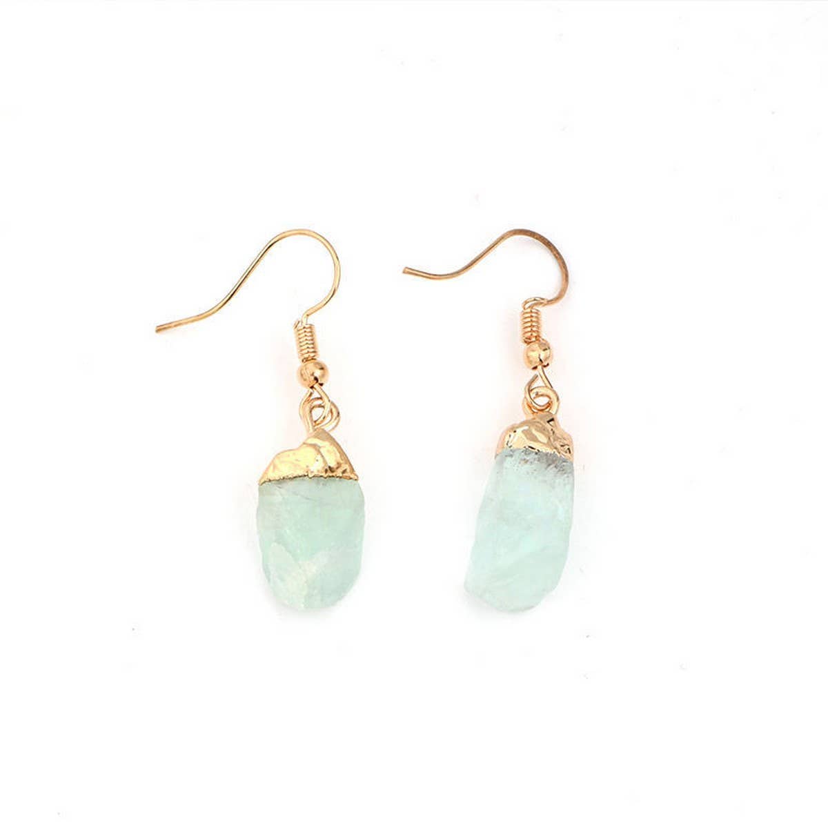 NATURAL CRYSTAL PENDANT EARRINGS