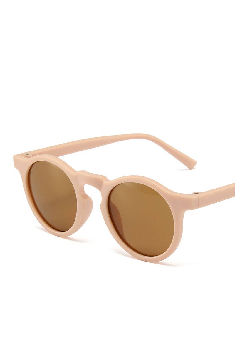 CANDY COLORED ROUND TRENDY SUNGLASSES_CWASG057