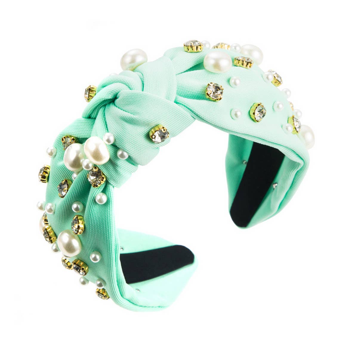 NEW FASHIONABLE WIDE-BRIMMED PEARL HAIRBAND_CWAHA0813