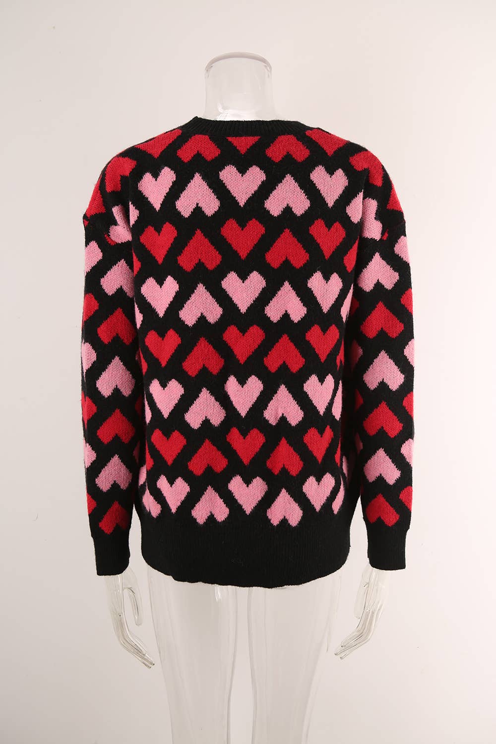 CREW-NECK PULLOVER SWEATER FOR VALENTINE'S DAY