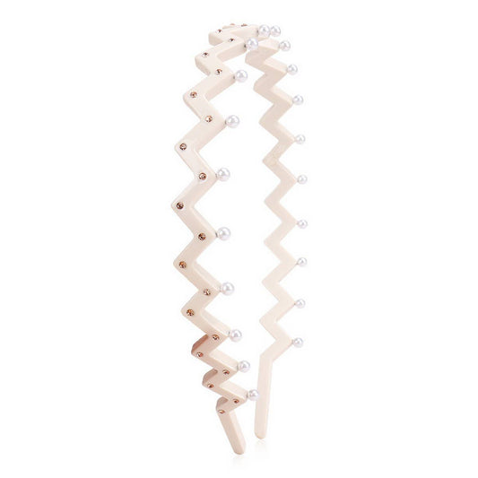 WAVE DIAMOND STUDDED HEADBAND HAIR CLIP