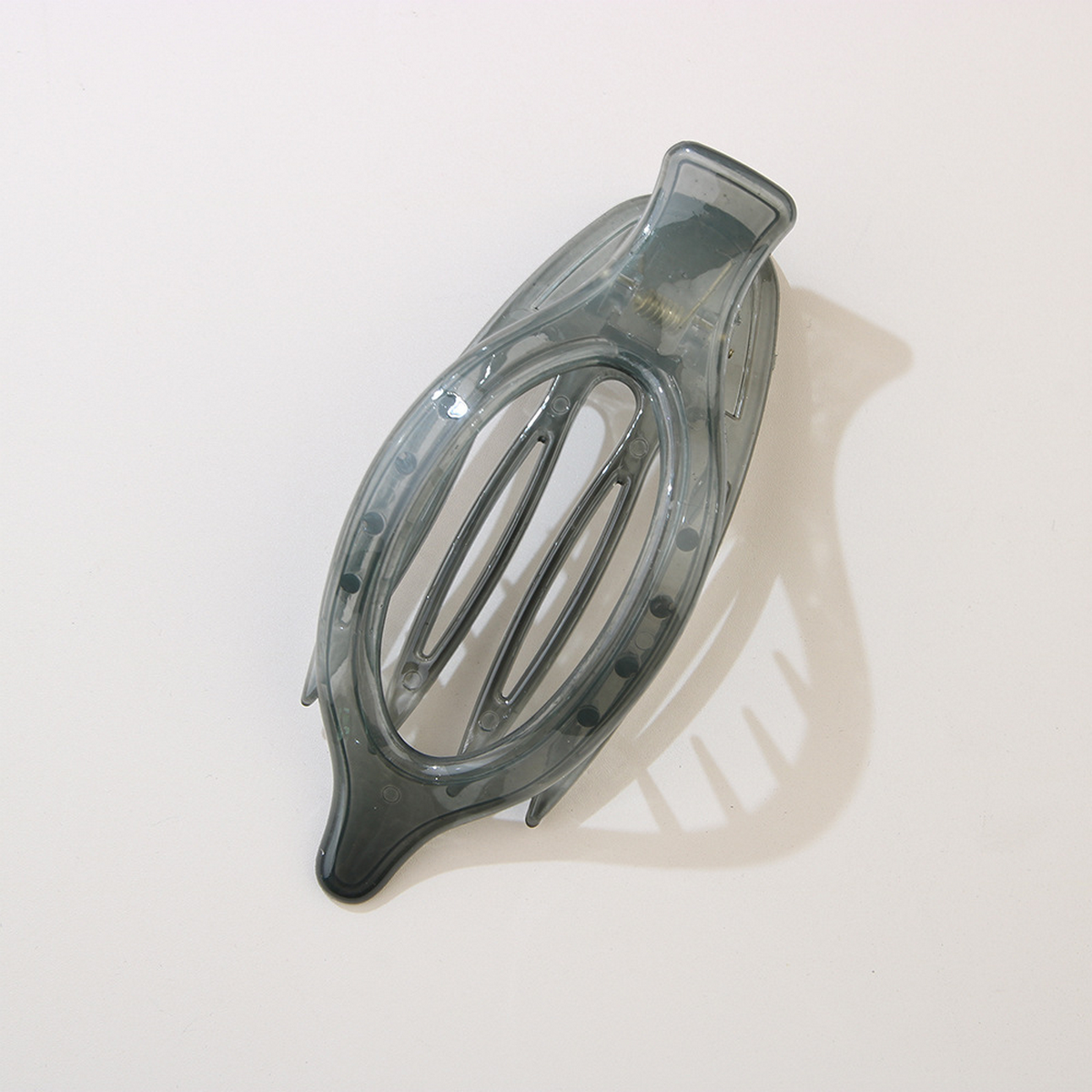 Glossy Matte Oval Hair Clip - Large Duckbill Style