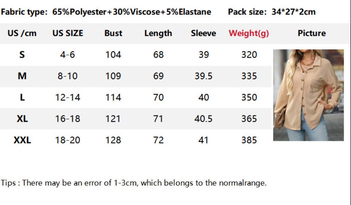 CWTBLL00829_LOOSE WAFFLE KNIT CASUAL COMMUTER SHIRT