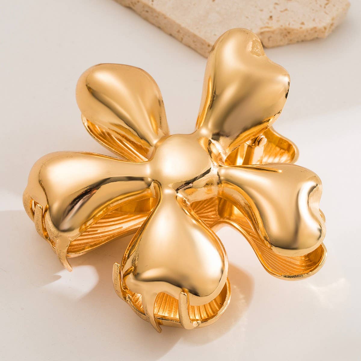 Floral Metal Geometric Hair Claw Clip ? Chic Style