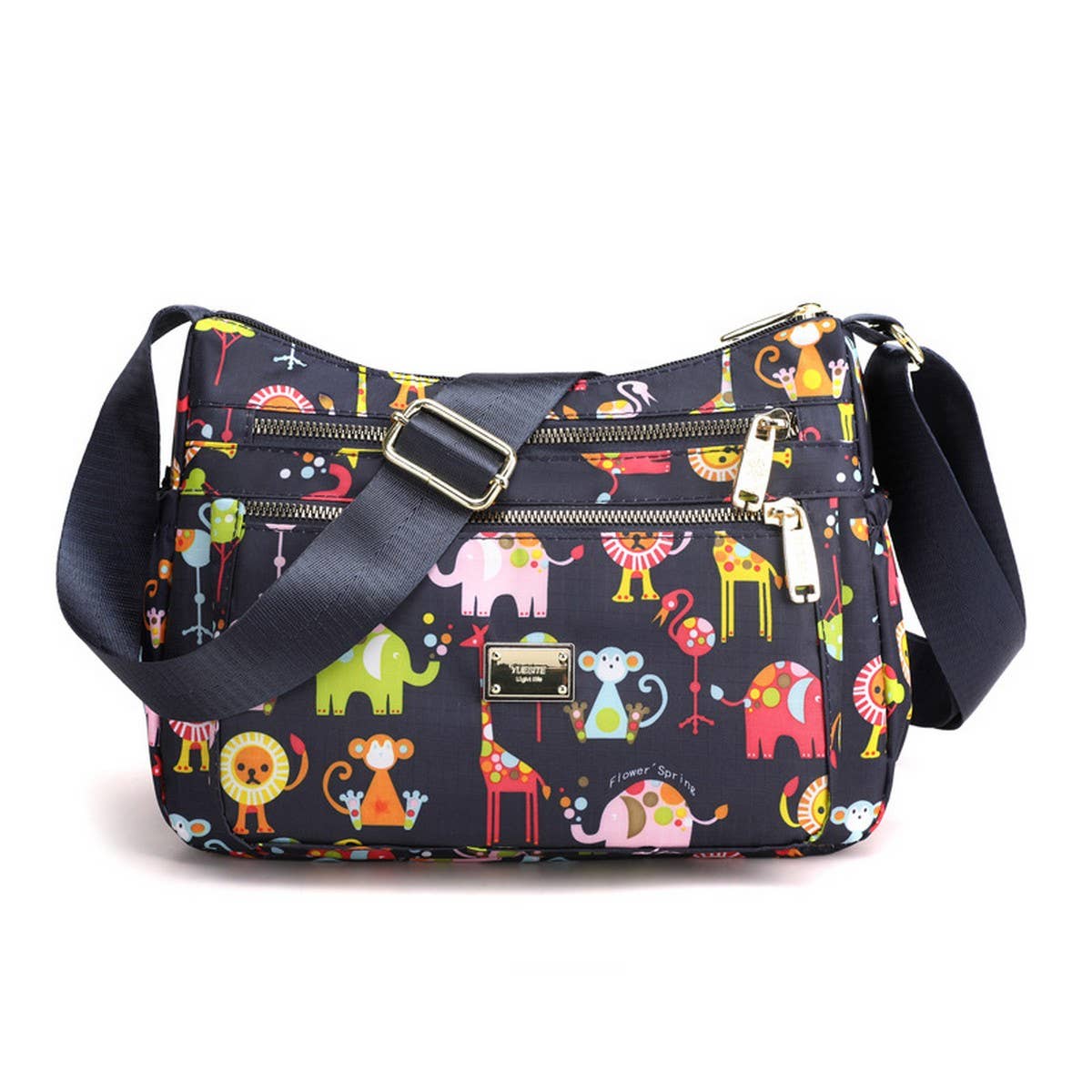 PRINTED OXFORD CLOTH SHOULDER CROSSBODY BAG_CWASC1772