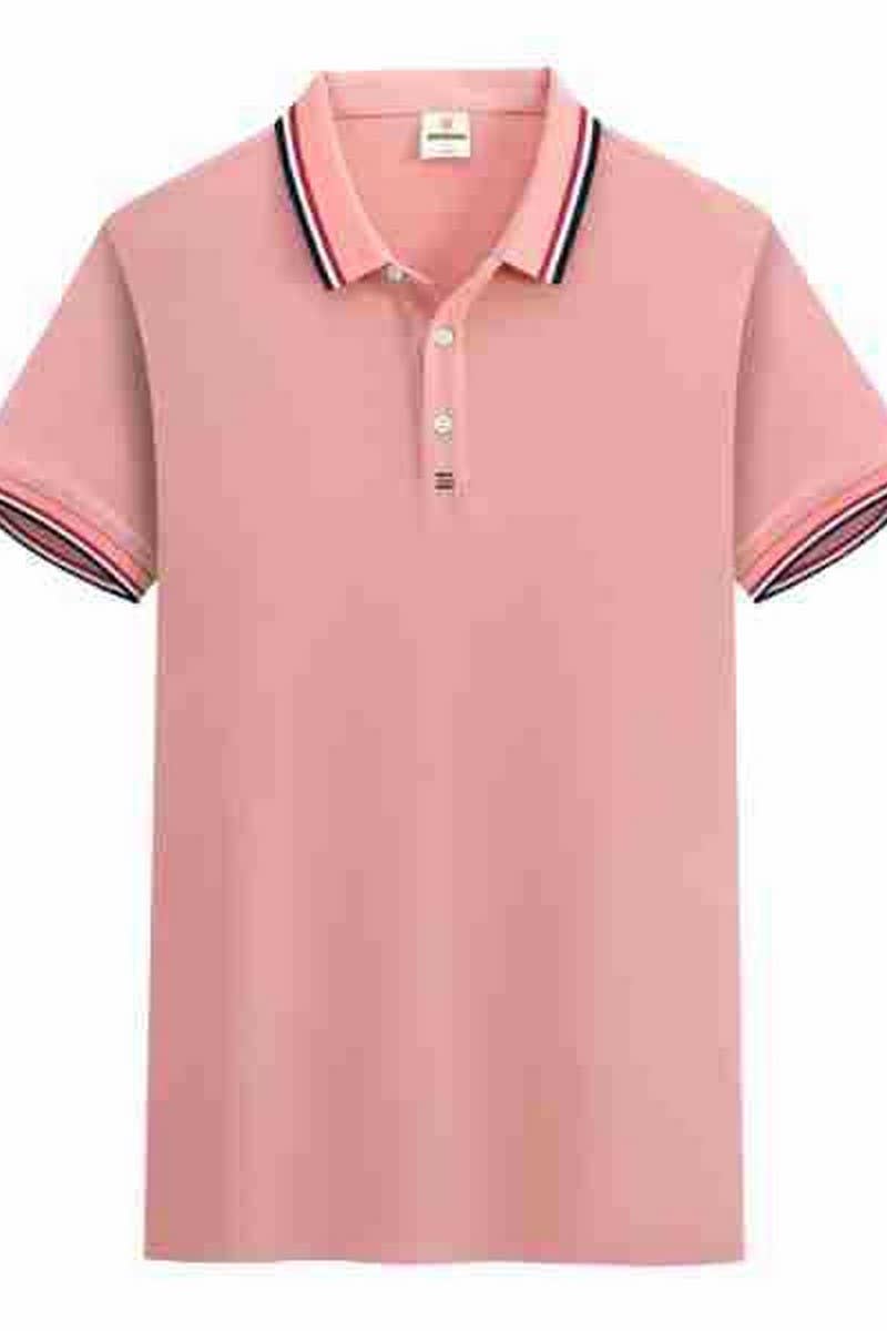 CWTBLS02445_LAPEL POLO SHIRT SHORT SLEEVE CASUAL TOP