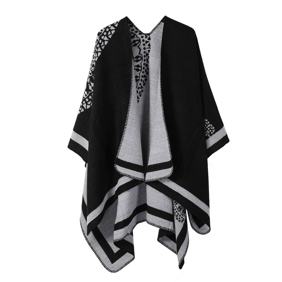 DOUBLE-SIDED SIMPLE SHAWL FAUX CASHMERE SCARF