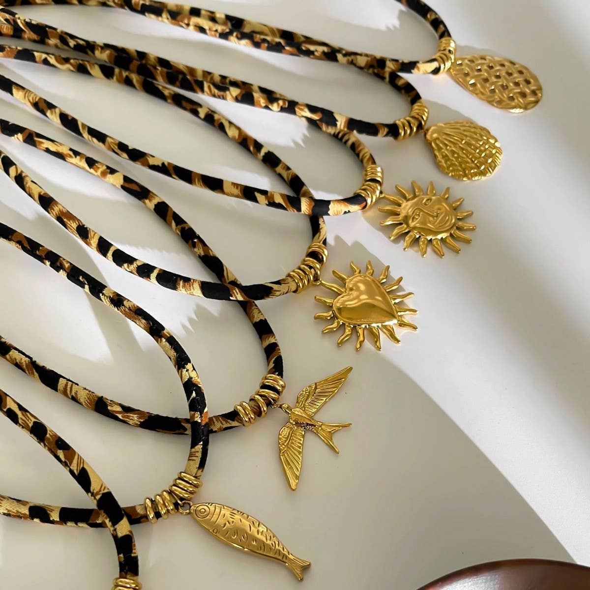 Leopard Velvet Cord Necklace ? Bold Fall Statement