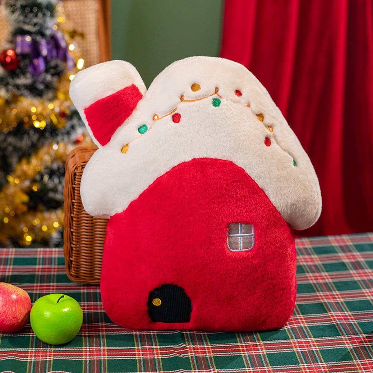 NEW CHRISTMAS SNOWMAN ELK PILLOW