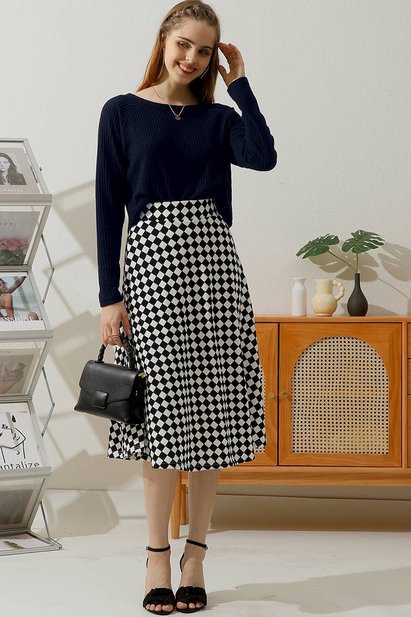 CWTTL1485_Casual Round Neck Loose Fit Long Sleeve Tops