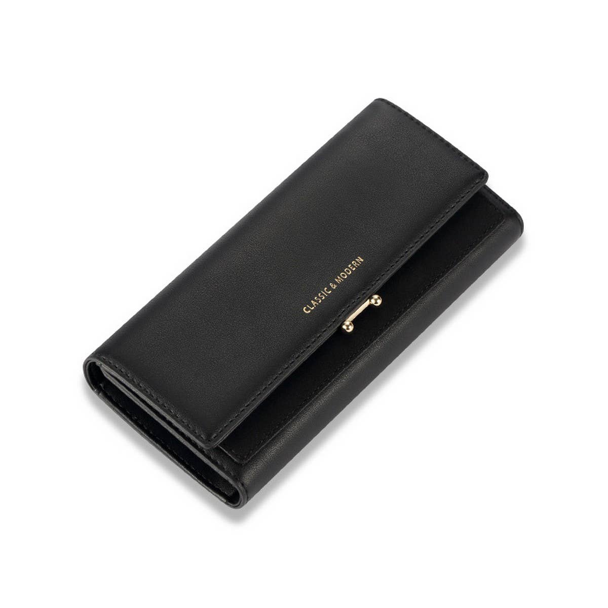 RETRO MULTI POCKET ZIPPER WALLET_CWAB1647