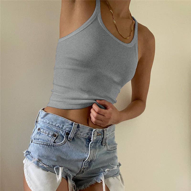 COTTON RIBBED WAISTBAND TOP