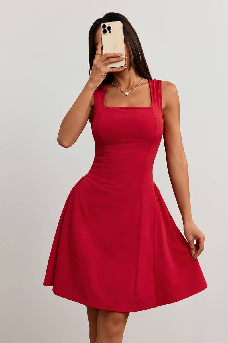 CWDSD7855_BACKLESS SLEEVELESS BODYCON CAMI DRESS