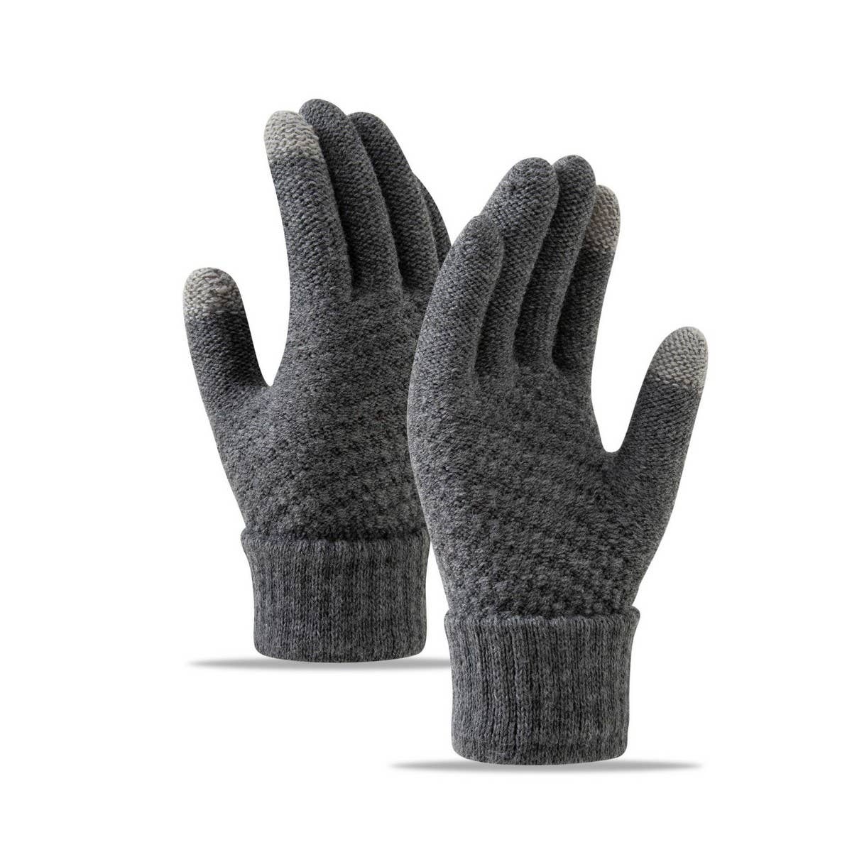 CWAG00551_WOMEN WINTER CUTE KNIT TOUCHSCREEN GLOVES