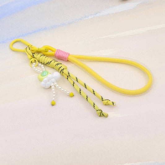 HAND-WOVEN LANYARD CUTE BEADED KEYCHAIN