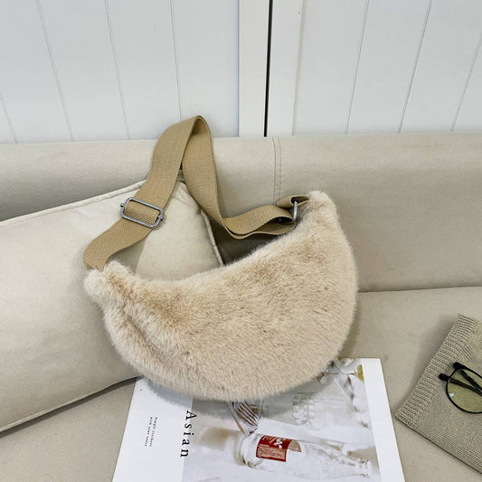 Fluffy Fur Bag Women Shoulder Crossbody Tote_CUAB00534