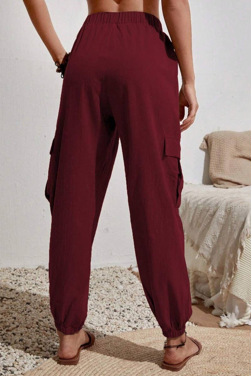 CWBMP0141_SUMMER ALL-IN-ONE CASUAL POCKET CARGO PANTS