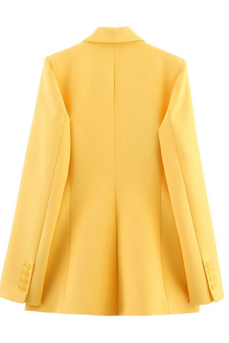 CWSBSL0164_SPRING TUXEDO COLLAR SUIT JACKET + PANTS SET