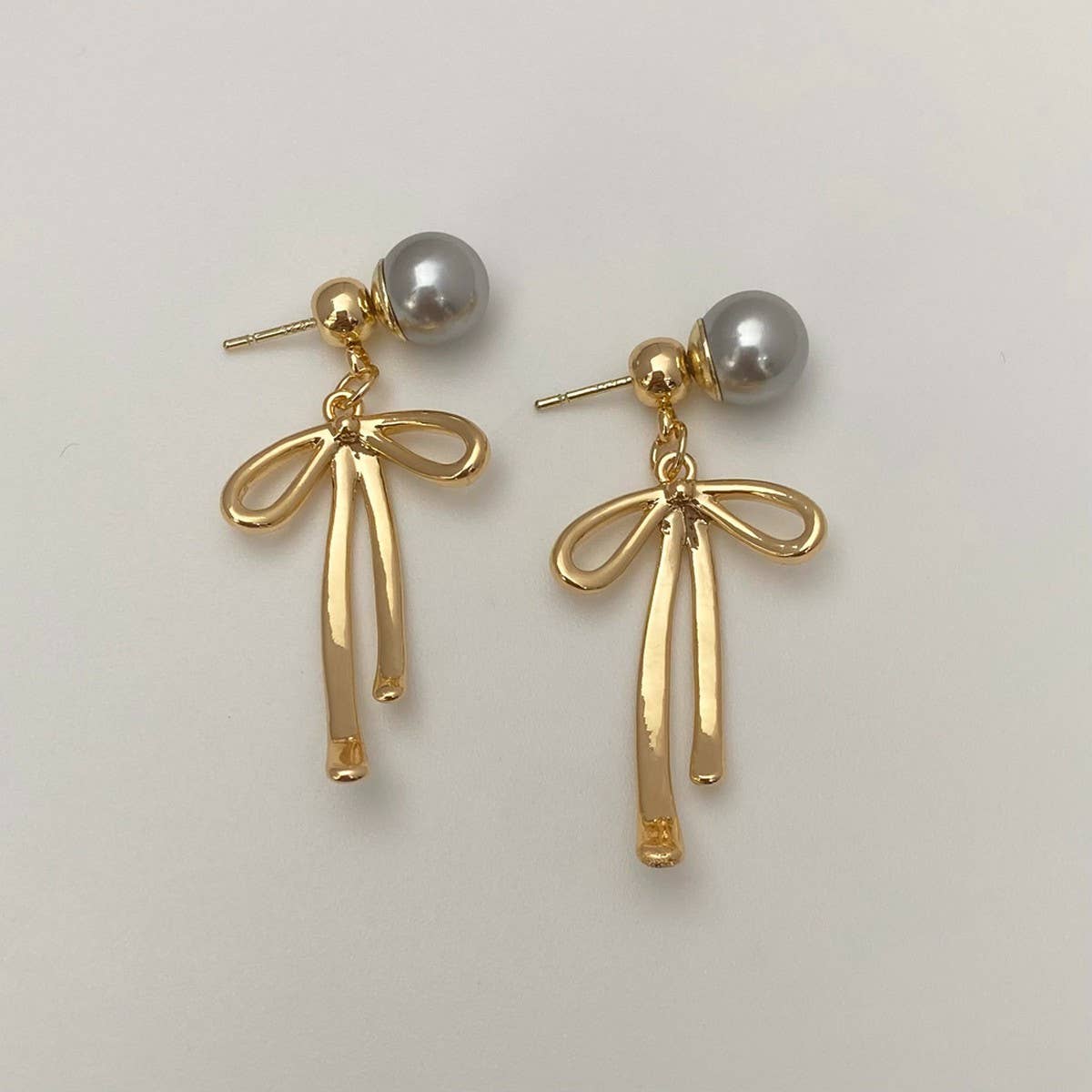WOMEN'S FASHIONABLE LONG TASSEL BOW EARRINGS