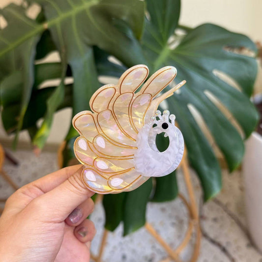 CWAHA4559_NEW STYLE DIAMOND PEACOCK CUTE UNIQUE HAIRPIN
