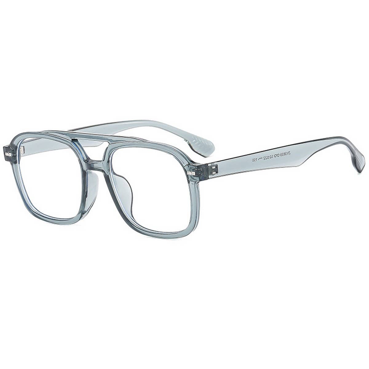 SQUARE FASHION RETRO DOUBLE BRIDGE SUNGLASSES_CWASG0537