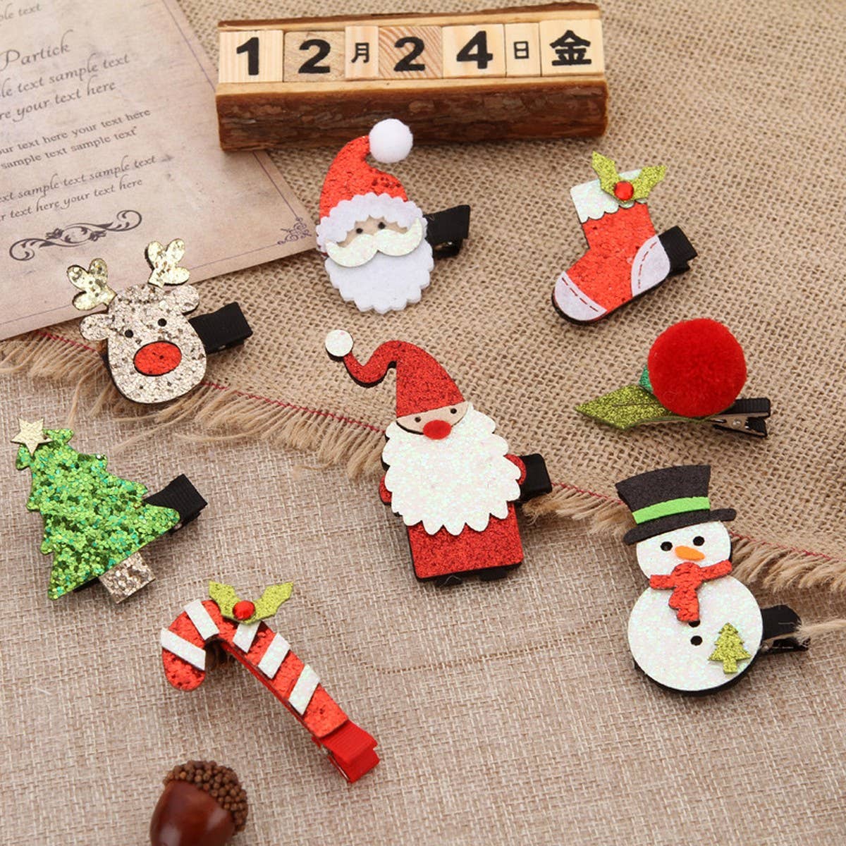 CUTE LITTLE CLIP COMBINATION CHRISTMAS HAIRPIN