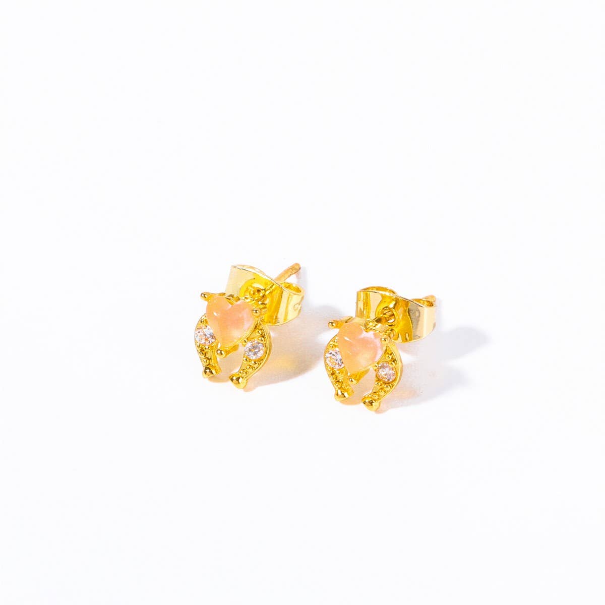 Women??¢s Cowboy Boots Hat Horseshoe Stud Earrings_CWAJE5075