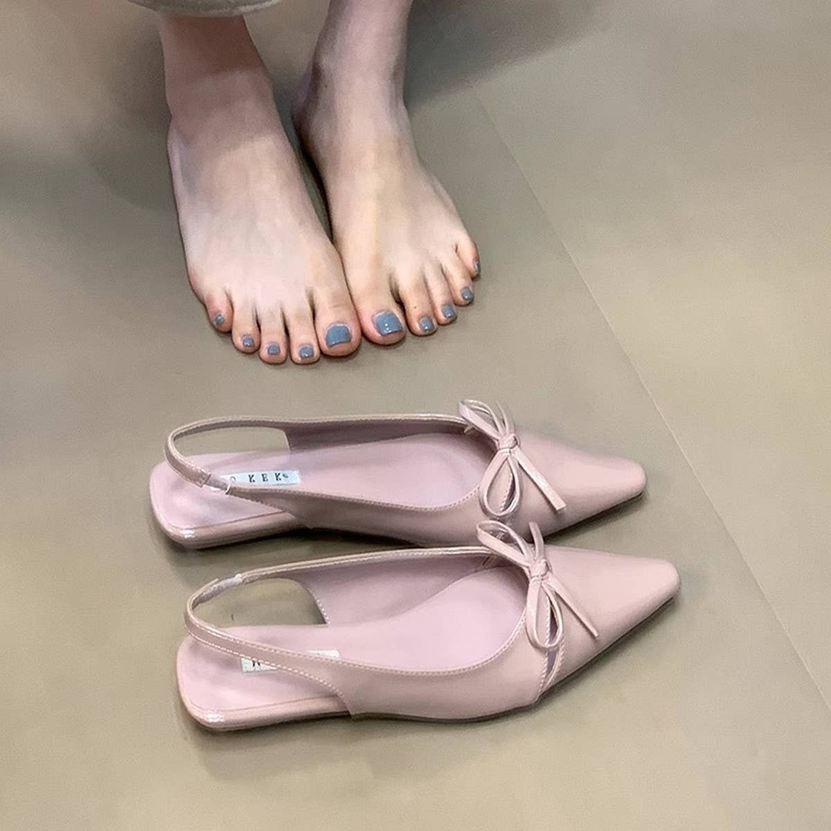 Bow Closed Toe Sandals for Women_CWSHF0100