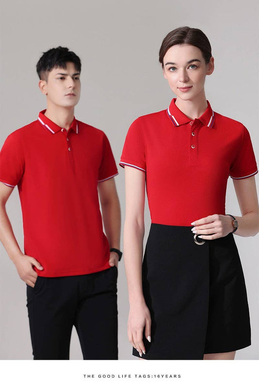 CWTBLS02418_SOLID COLOR COLLARED WORK POLO SHIRT