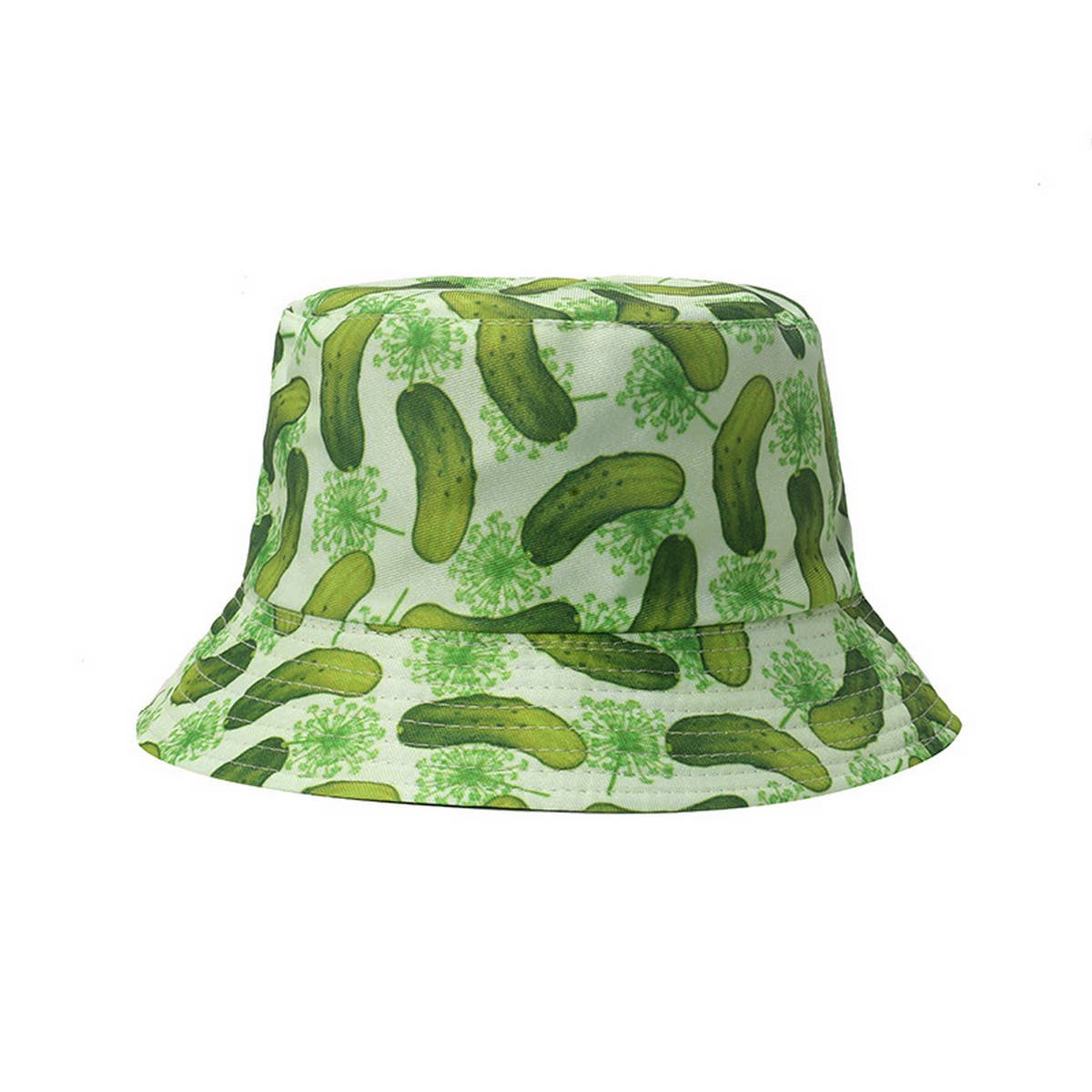 NEW CASUAL ALL-MATCH CUCUMBER PRINT BUCKET HAT_CWAH1559