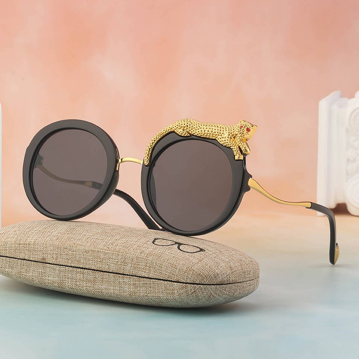 BLUE LIGHT BLOCKING DIAMOND LARGE FRAME SUNGLASSES_CWASG0578