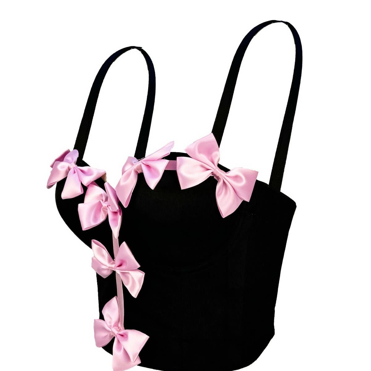 NEW SWEET BOW DESIGN HERRINGBONE BRA_CWMM4146