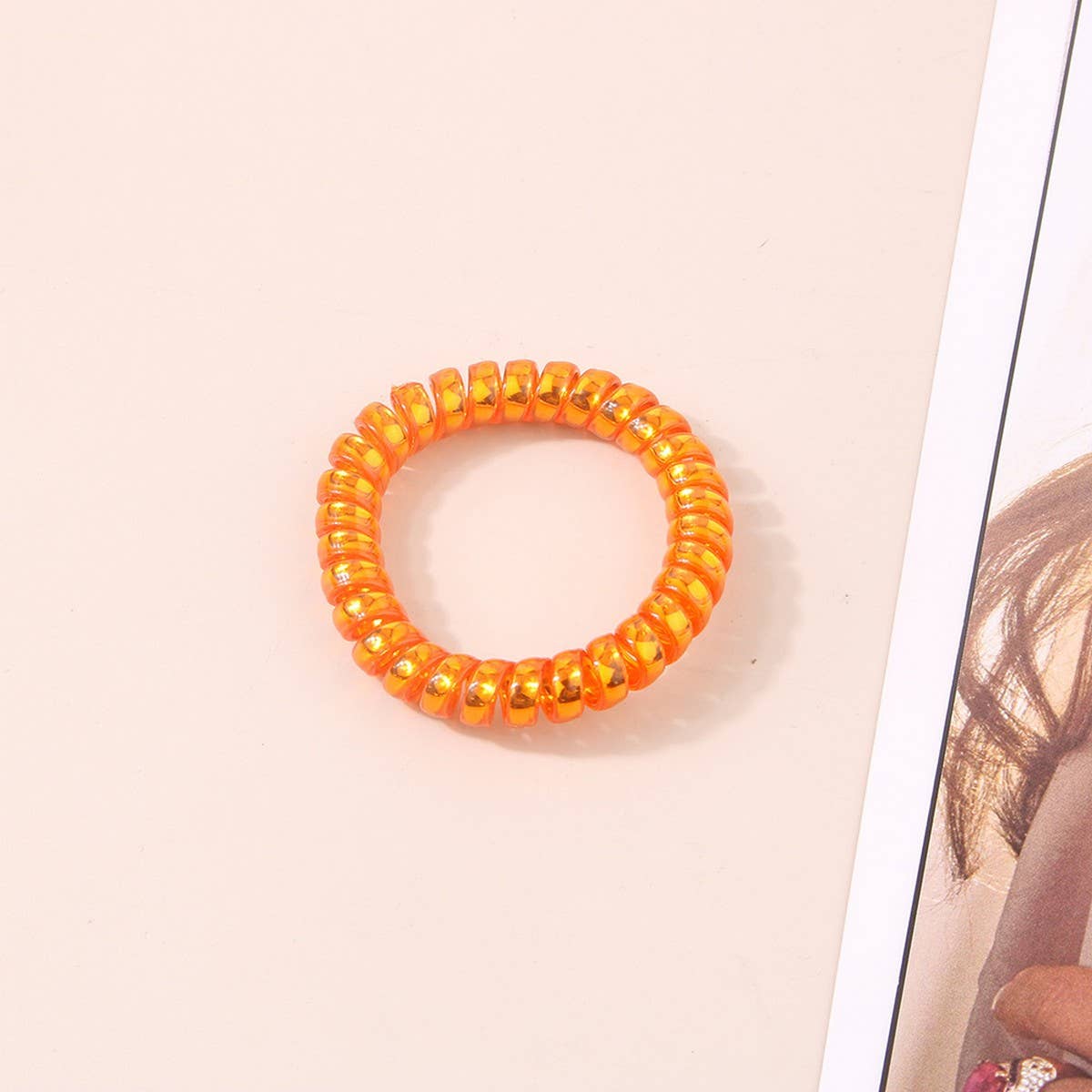 CWAHA1380_SIMPLE PHONE LINE HAIR TIE