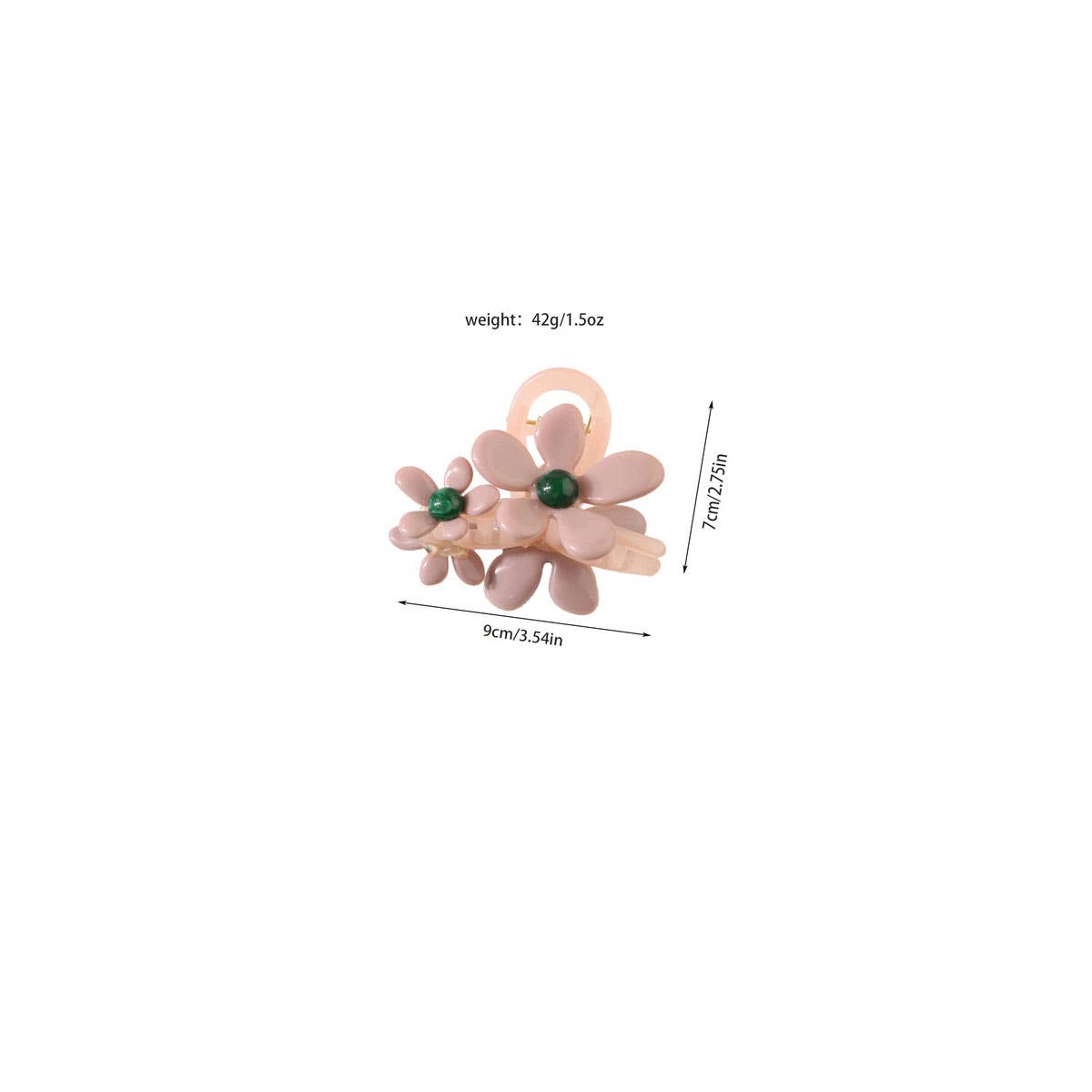 Fashion flower hair clip with duck beak hair clip