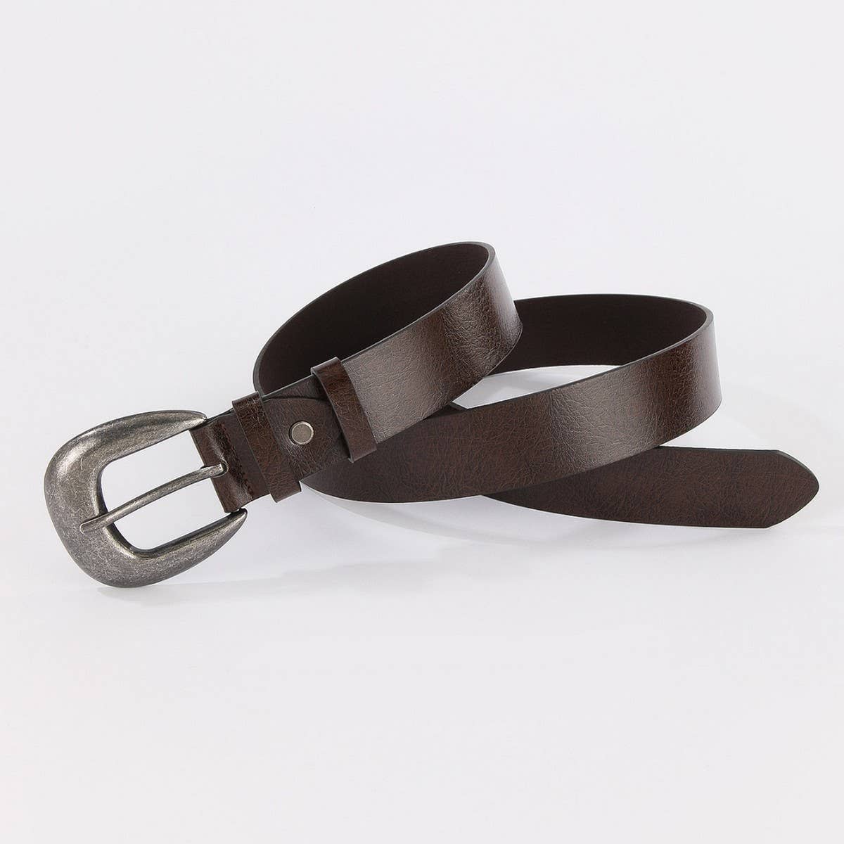 New Unisex Black Seamless Zinc Pin Buckle Belt_CWABE1239