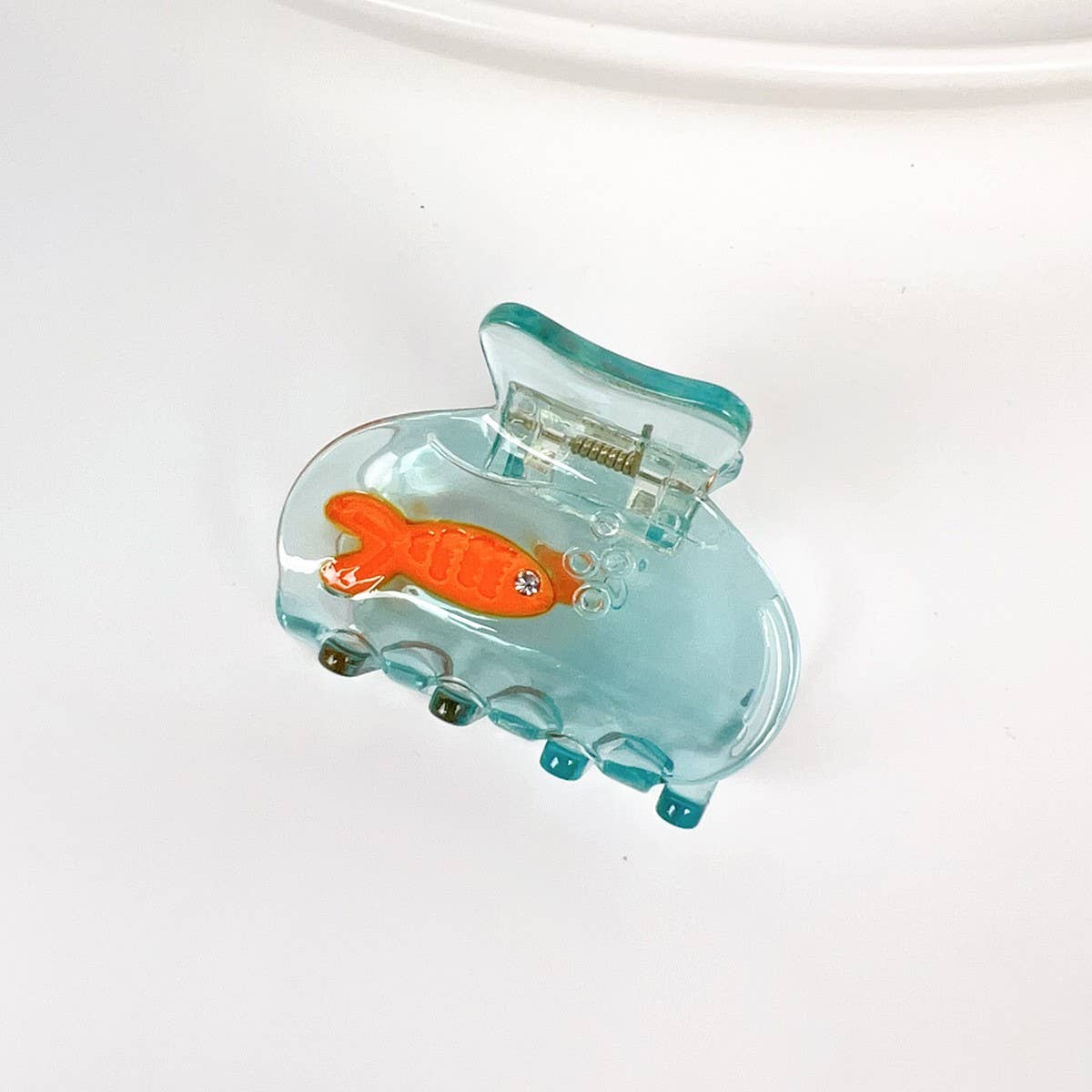 Mini Koi Fish Hair Claw - Cute Acetate Summer Clip