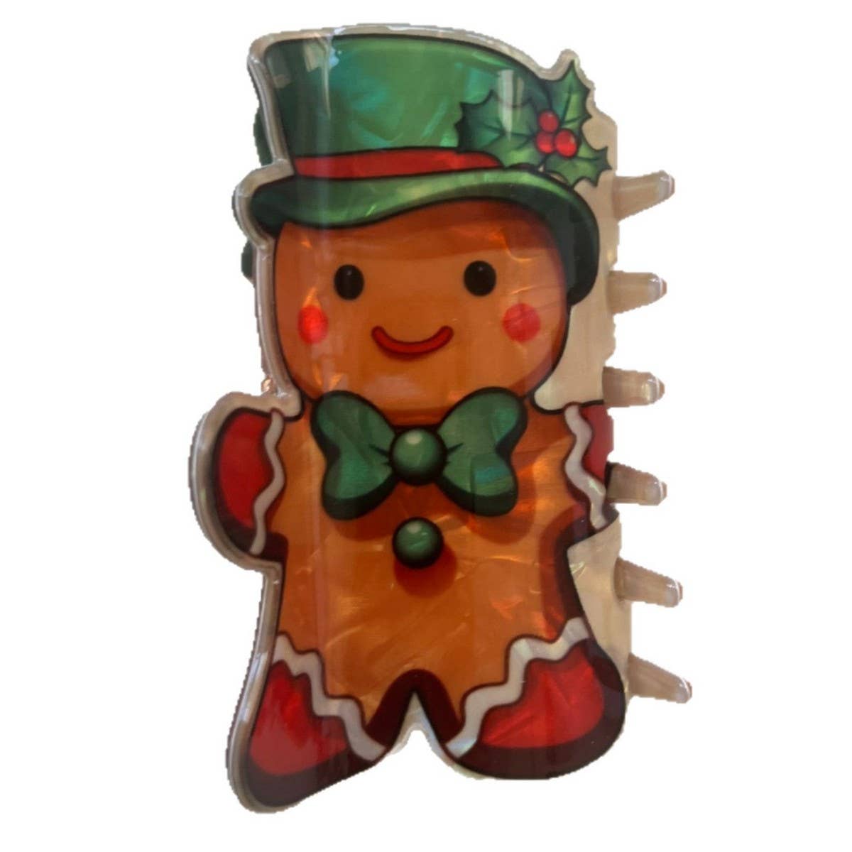 CWAHA07713_CHRISTMAS ACRYLIC CLAW HAIR CLIP FOR WOMEN