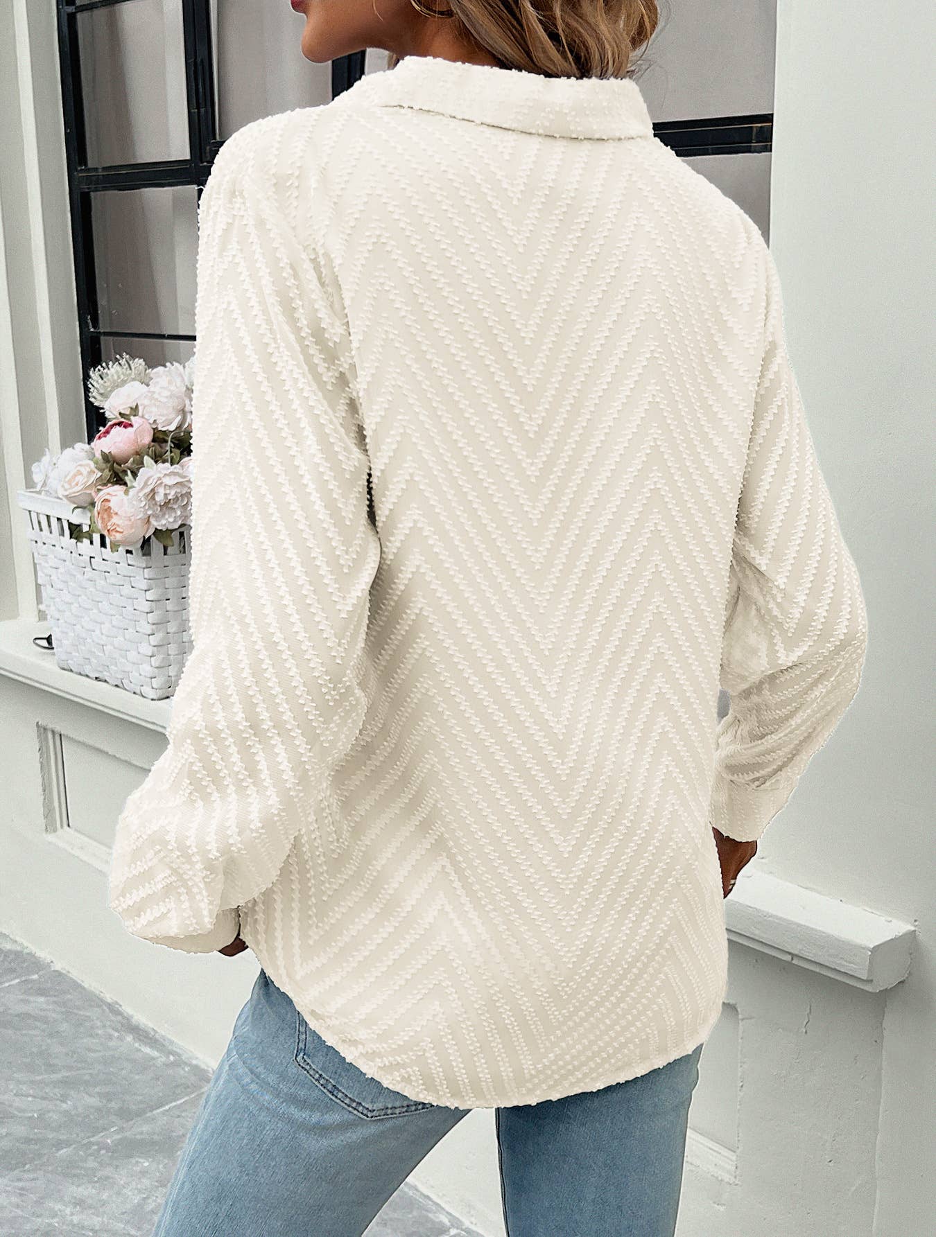 COMMUTER JACQUARD LONG-SLEEVED SHIRT