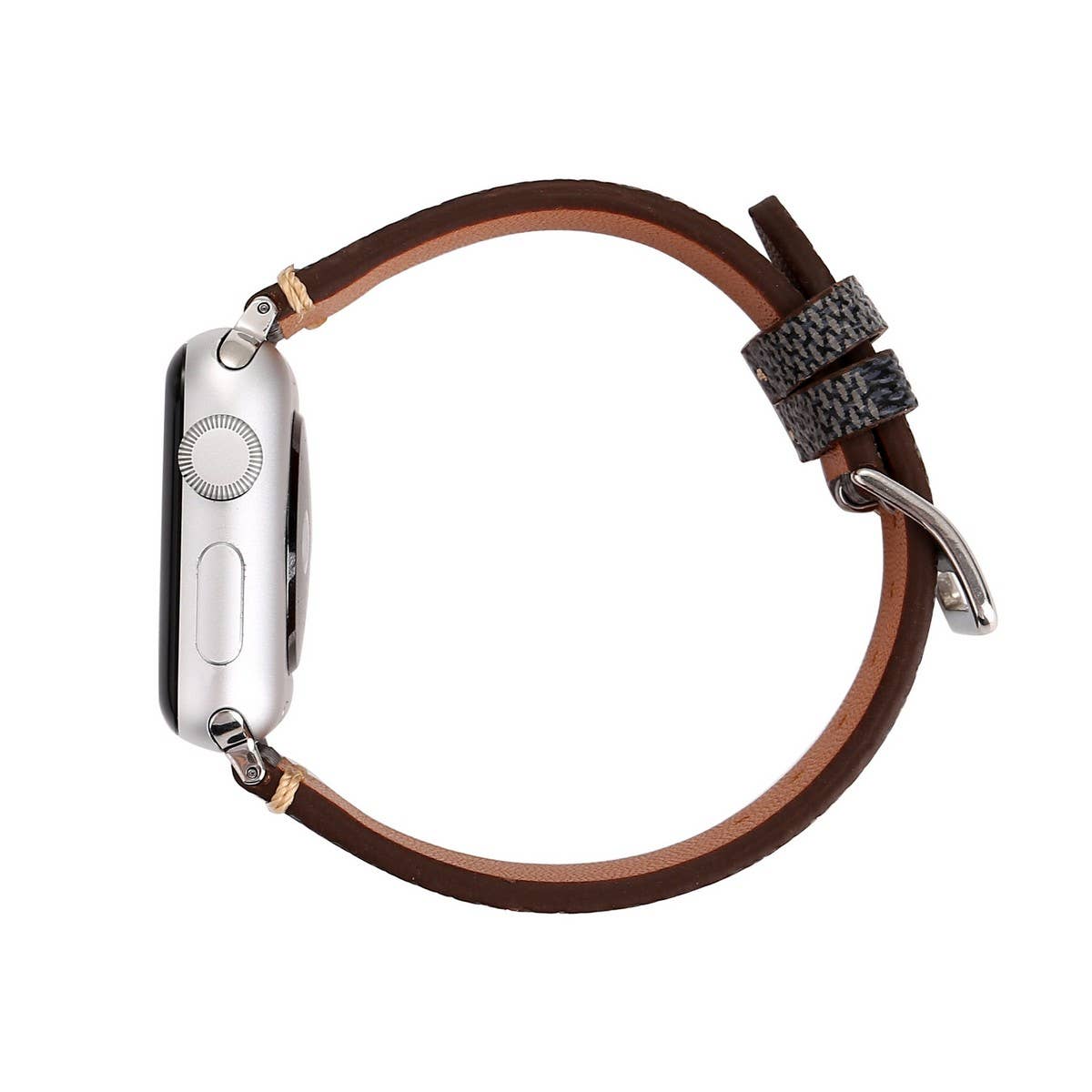 APPLE WATCH9 STYLISH PLAID LEATHER STRAP_CWASC1579