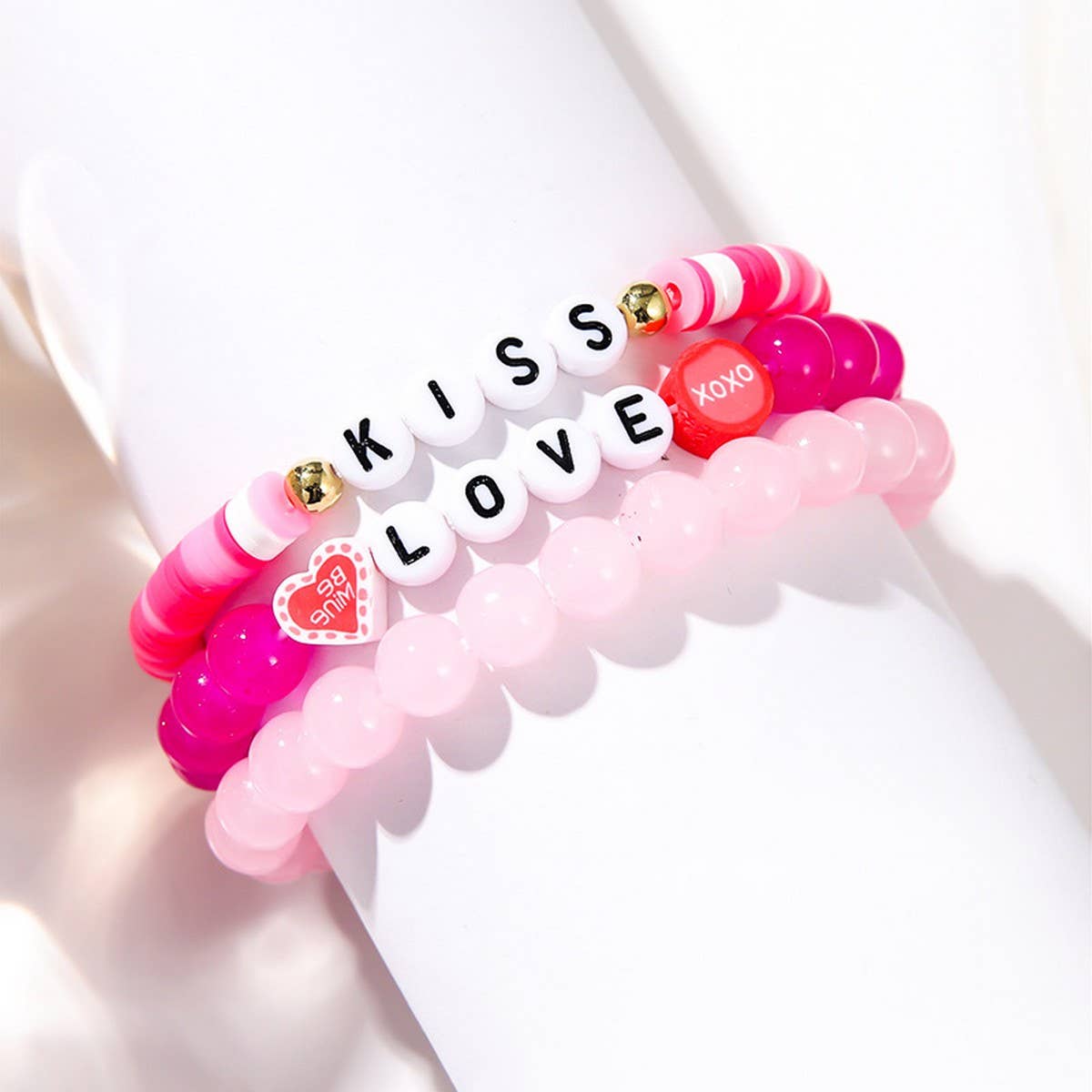 LOVE LOVE LOVE FRIENDSHIP GIFT HANDMADE BRACELET