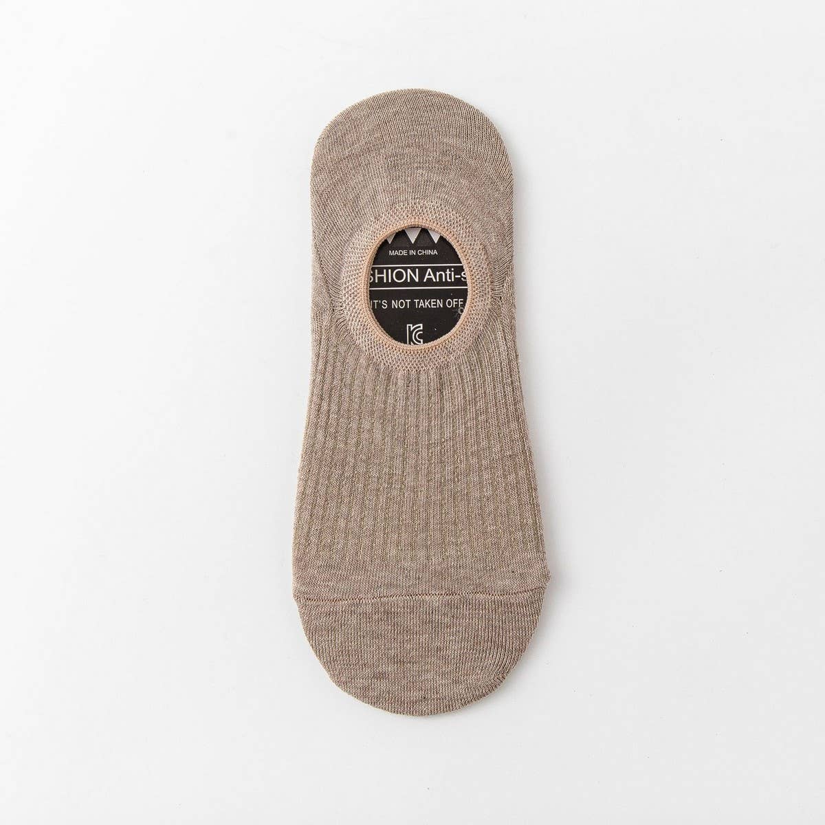 ALL-MATCH SOLID COLOR SILICONE BOAT SOCKS FOR MEN_CWMS2033