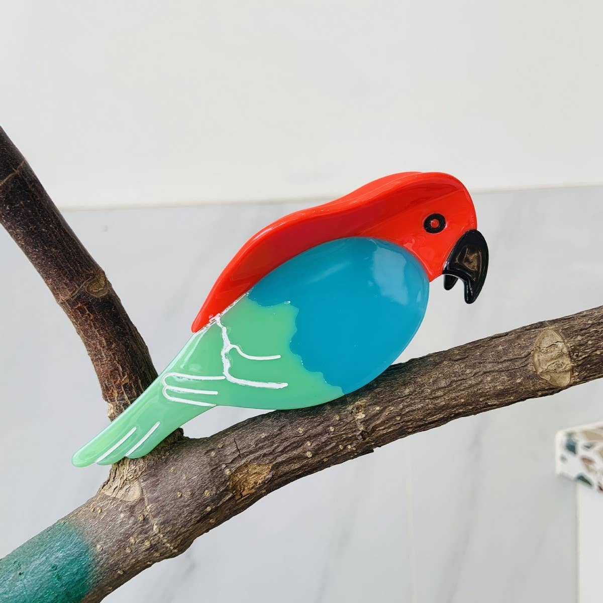 Parrot Bird Acetate Hair Claw ??Cute Summer Clip_CWAHA2149
