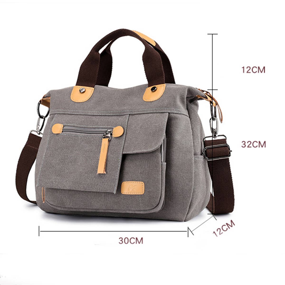 RETRO LEISURE CANVAS LARGE-CAPACITY SHOULDER BAG_CWAB1294