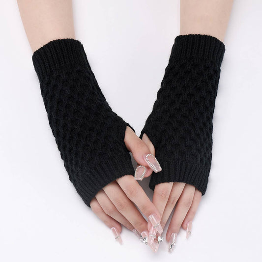 WARM AND COLD-PROOF PINEAPPLE FLOWER GLOVES_CWAG0107
