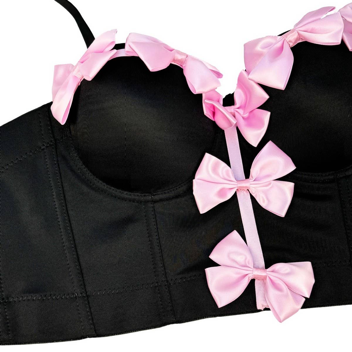 NEW SWEET BOW DESIGN HERRINGBONE BRA_CWMM4146