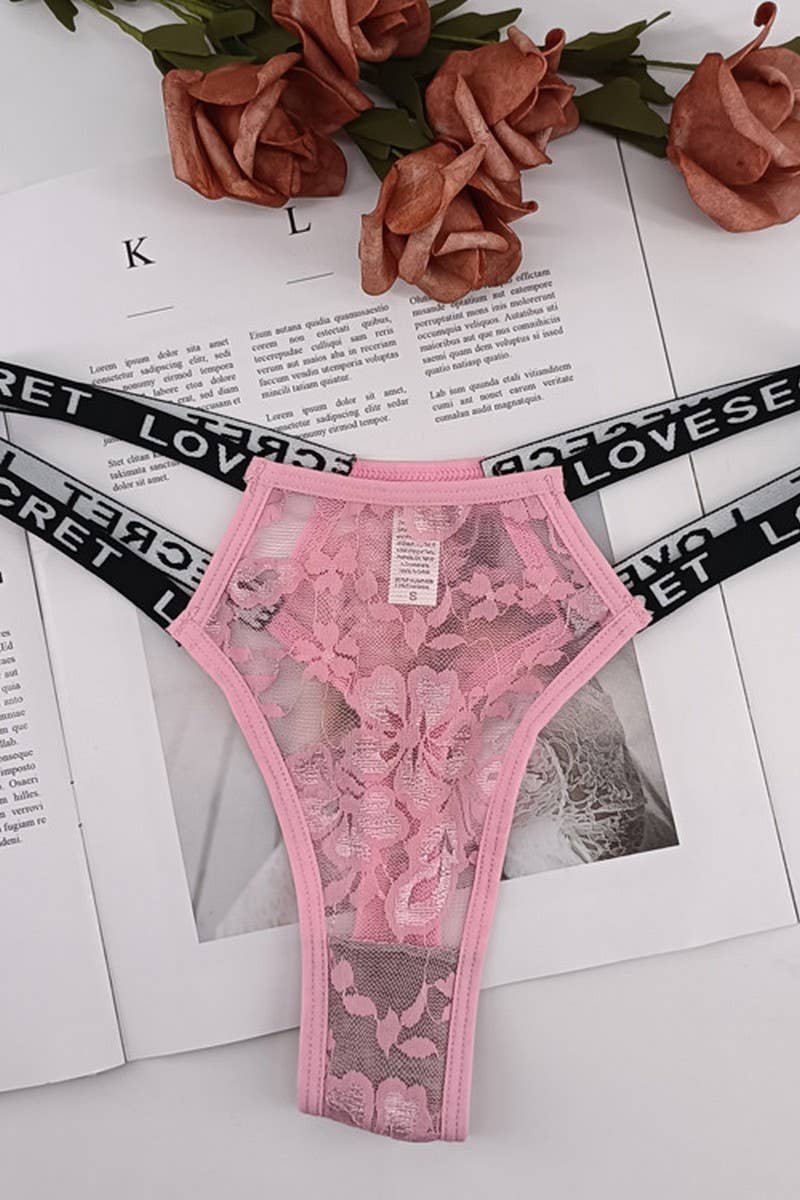 CWSPJ00467_SEXY LACE SEAMLESS THONG PANTIES