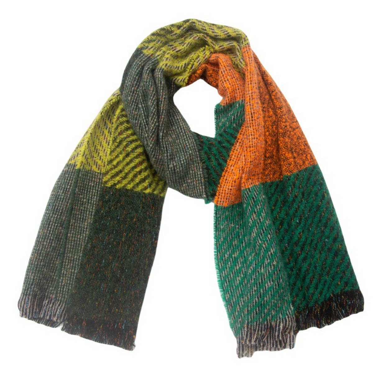 Large Plaid Scarf ? Unisex Winter Wrap Shawl