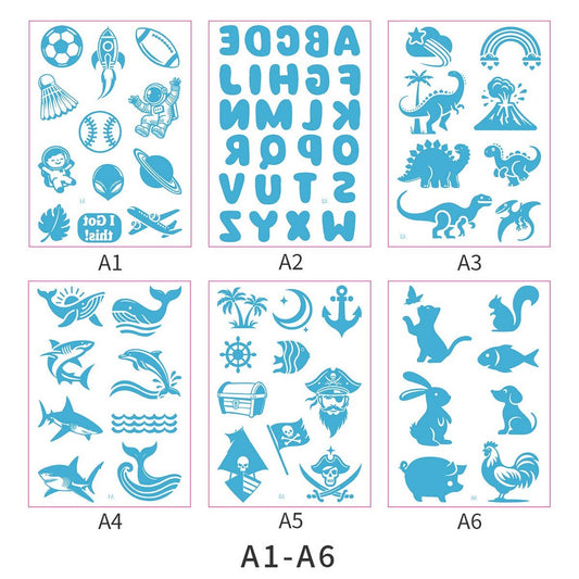 Kids Tattoo Sticker Set Creative Body Art Decals