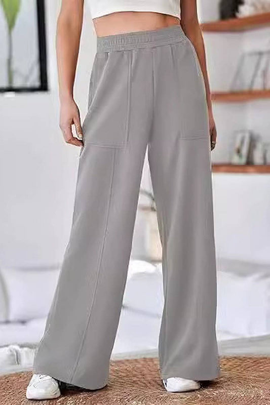 CWBLP1858_CASUAL HIGH WAIST LOOSE CASUAL WIDE LEG TROUSERS